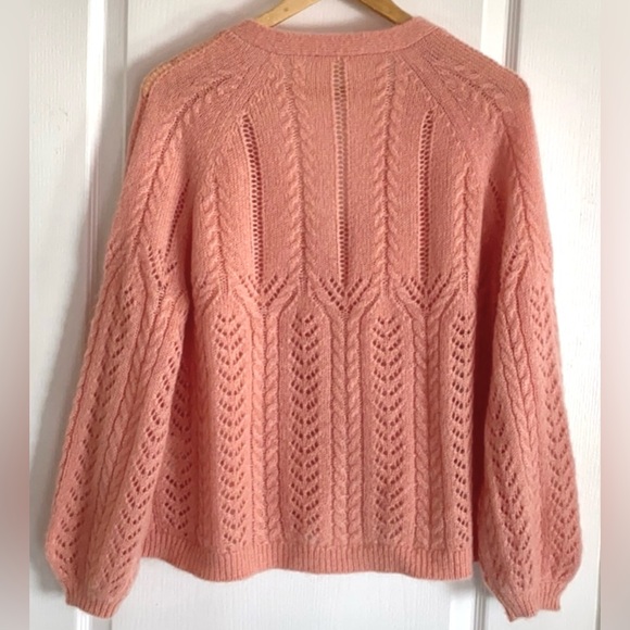 Sezane Augustino Jumper in Peach Pink - Picture 7 of 9